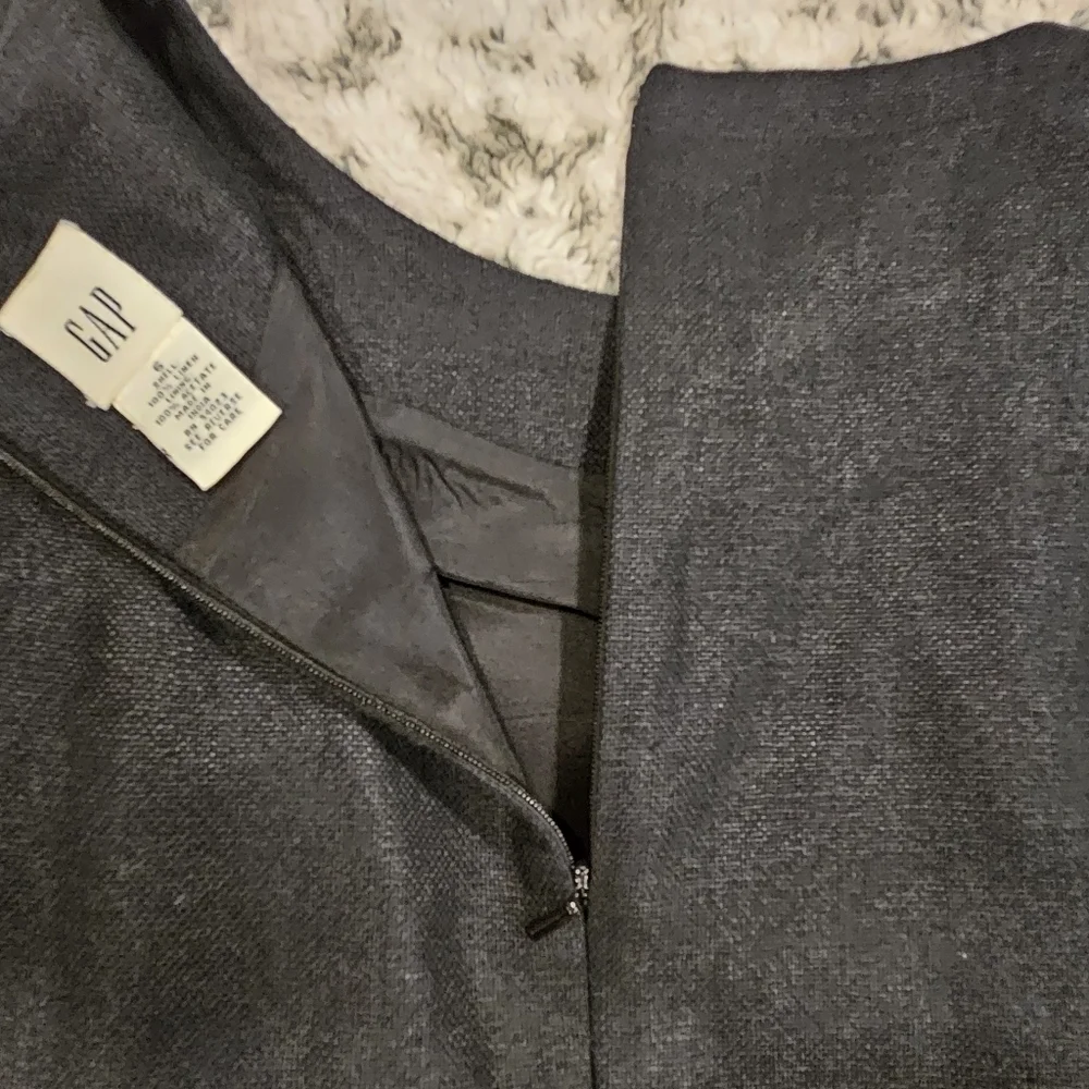 Gap SZ 6 100% Linen Black Career Sheath Dress With Matching Jacket Blazer - Picture 15 of 15